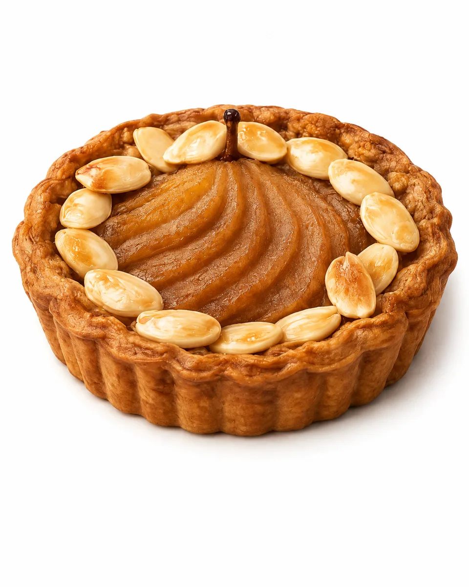 تارت بادام گلابی